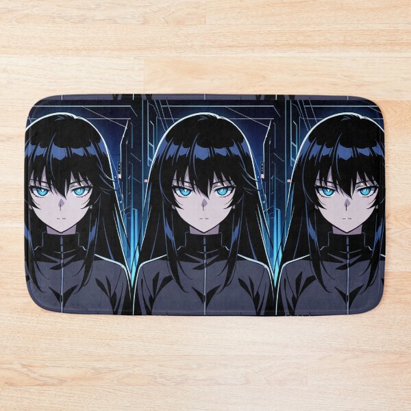 Item preview, Anime - Girl Electric Blue Eyes Night City designed and sold by AnimeShin.