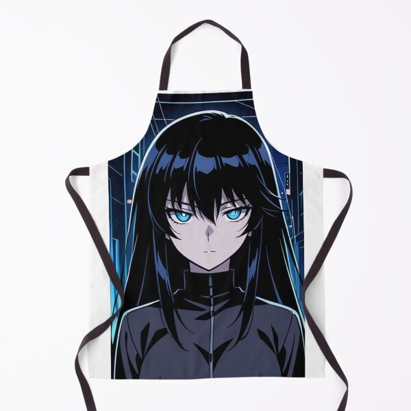 Item preview, Anime - Girl Electric Blue Eyes Night City designed and sold by AnimeShin.