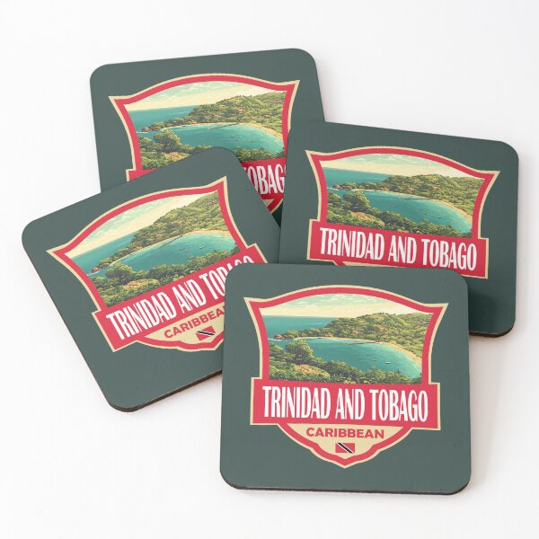 Item preview, Trinidad and Tobago Illustration Retro Badge designed and sold by KrisSidDesigns.