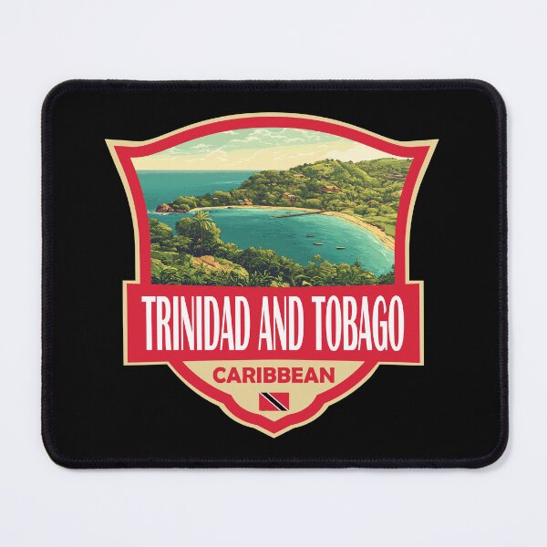 Item preview, Trinidad and Tobago Illustration Retro Badge designed and sold by KrisSidDesigns.