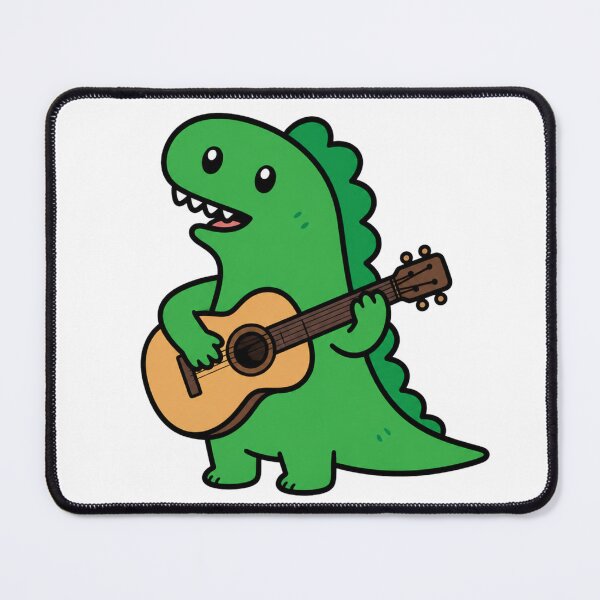 Item preview, Cute Dinosaur Guitar Player designed and sold by Happy'CLICK'.