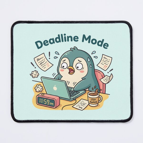 Item preview, Deadline Mode Cute Kawaii Penguin designed and sold by dreephic22.