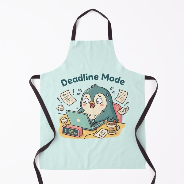Item preview, Deadline Mode Cute Kawaii Penguin designed and sold by dreephic22.
