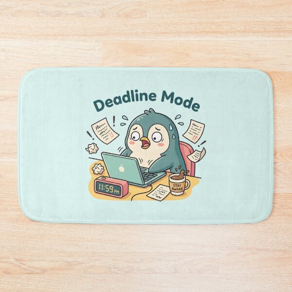 Item preview, Deadline Mode Cute Kawaii Penguin designed and sold by dreephic22.