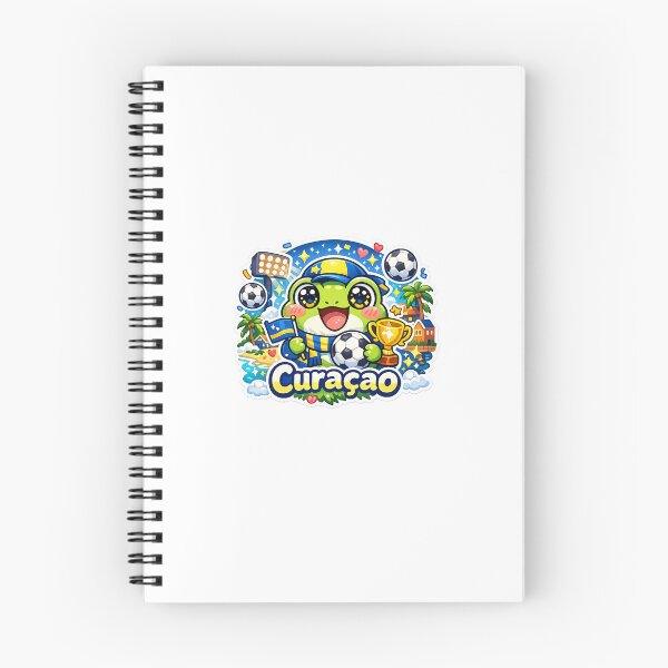 Item preview, Cute Kawaii Frog Curaçao Soccer Fan Sticker designed and sold by Cozy404Lab.