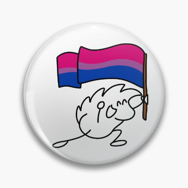 Item preview, Terrisson brandishes the bisexual flag designed and sold by LUniqueTef.