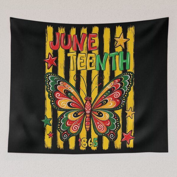 Item preview, Juneteenth 1865 Freedom Day Colorful Butterfly Afrocentric Black History Month Pride designed and sold by StanaLuis.