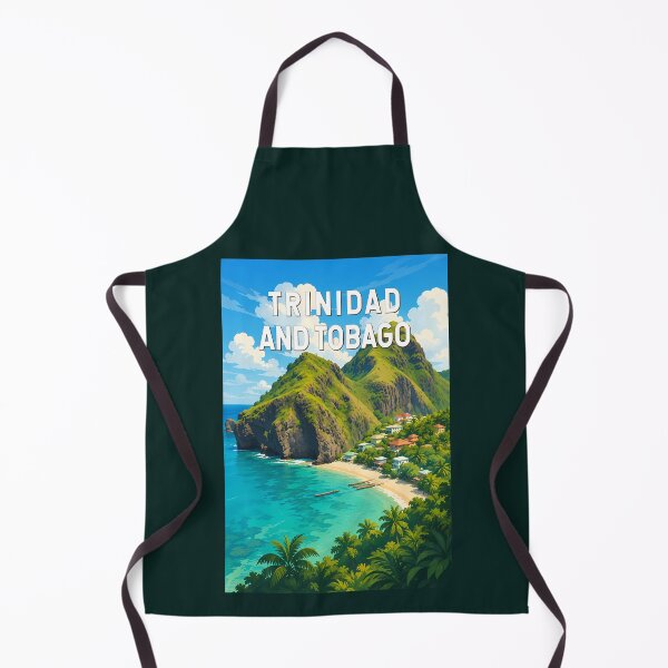 Item preview, Trinidad and Tobago Illustration Travel Art Vintage designed and sold by KrisSidDesigns.