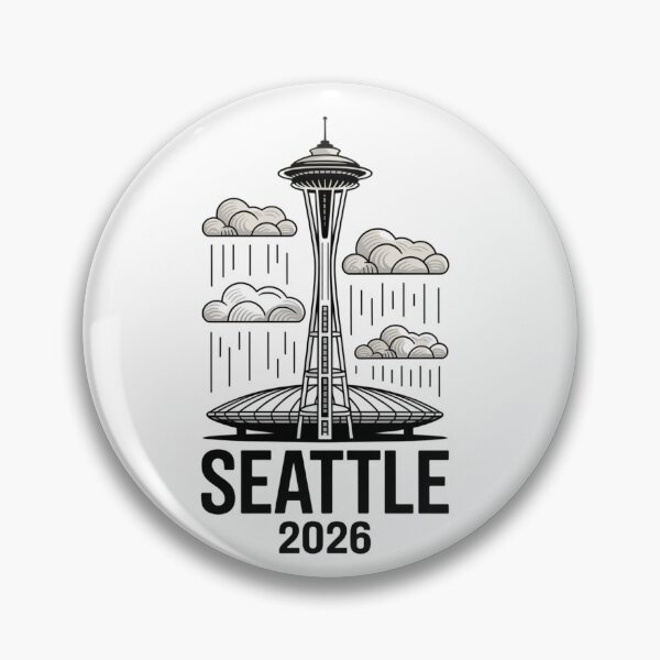 Item preview, Seattle 2026  Space Needle Stadium Skyline T-Shirt V17 designed and sold by DarylWelsh2024.