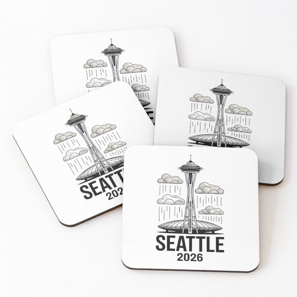 Item preview, Seattle 2026  Space Needle Stadium Skyline T-Shirt V17 designed and sold by DarylWelsh2024.