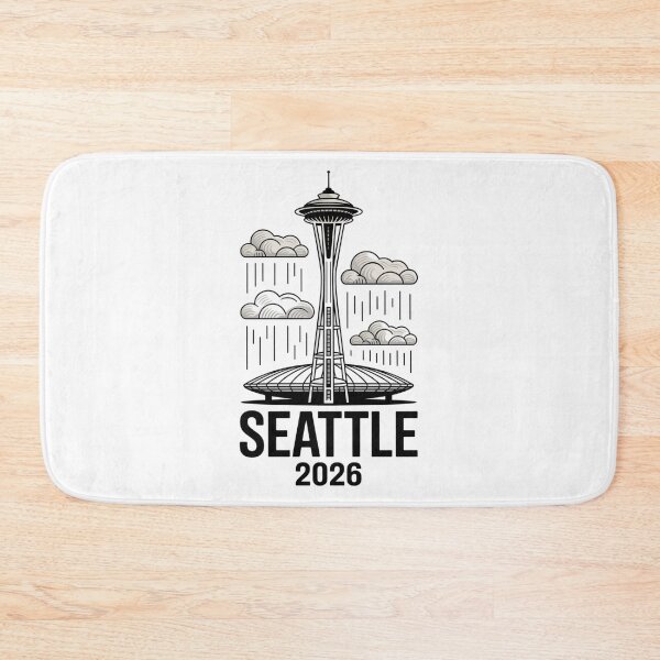 Item preview, Seattle 2026  Space Needle Stadium Skyline T-Shirt V17 designed and sold by DarylWelsh2024.