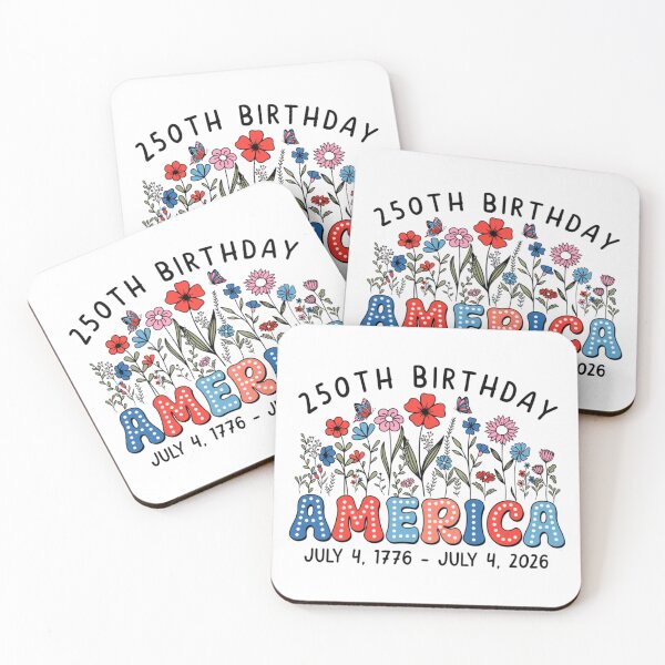 Item preview, Happy Birthday America 4th Of July Vintage Groovy Floral Patriotic Gift designed and sold by StanaLuis.