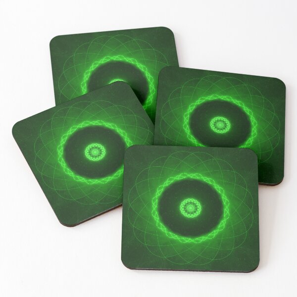 Item preview, Neon Green Abstract Circular Pattern designed and sold by EsmArtUniverse.