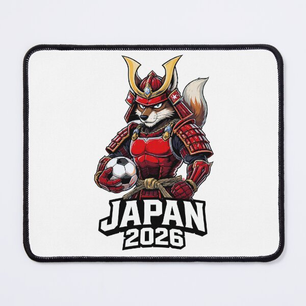 Item preview, Japan Samurai Fox 2026 - Cool Japanese Football Soccer Mascot designed and sold by DrimitStore.