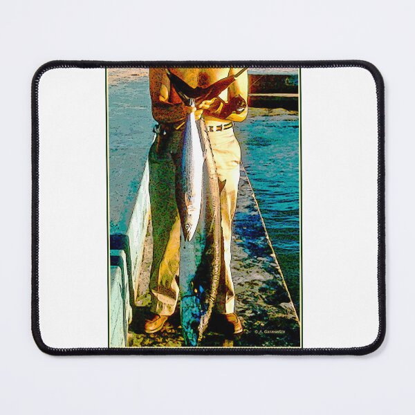 Item preview, Fisherman With Catch of Spanish and King Mackerel designed and sold by AMacGPhilly.