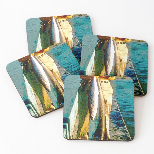 Item preview, Fisherman With Catch of Spanish and King Mackerel designed and sold by AMacGPhilly.