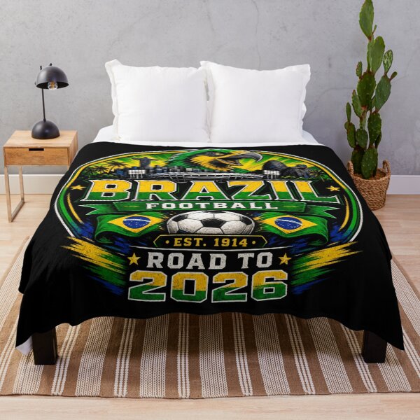 Item preview, Brazil Football Badge Logo – Hardcore Fan Soccer Crest Shirt designed and sold by TKOprintdesigns.