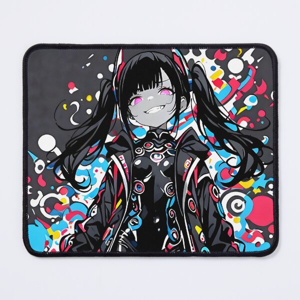 Item preview, NEON: Menacing Cyberpop Katana Straddle | Cute Cyberpunk Anime Girl designed and sold by Sytrics.