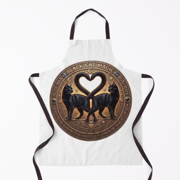 Item preview, Mystic Black Cats Heart - Sacred Feline Occult Symbol designed and sold by Spiritualwall.