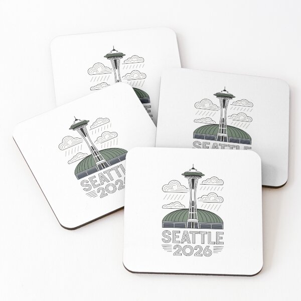 Item preview, Seattle 2026  Space Needle Stadium Skyline T-Shirt V18 designed and sold by DarylWelsh2024.