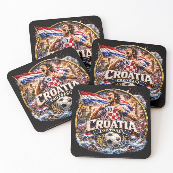 Item preview, Croatia Football Badge Logo – Hardcore Soccer Fan Crest designed and sold by TKOprintdesigns.