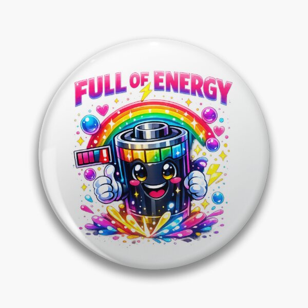 Item preview, Full of Energy — Colorful Battery Power designed and sold by ivodanivan.