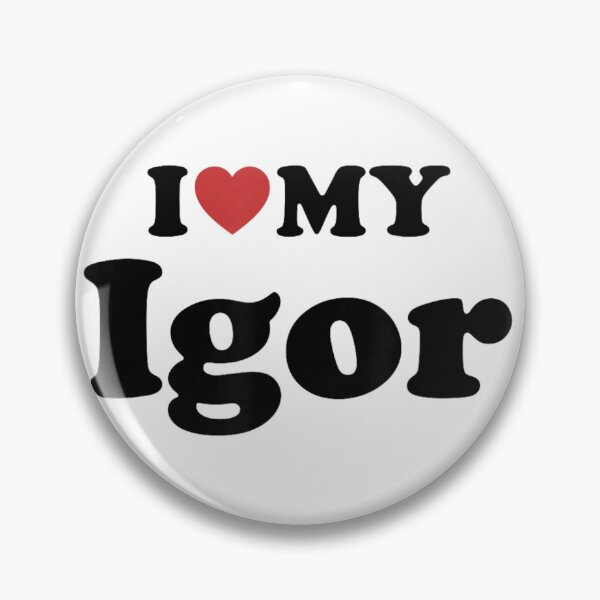 Item preview, I Love My Igor Romantic Heart Matching Couple Retro Valentine Gift designed and sold by KrystinaGiGi.