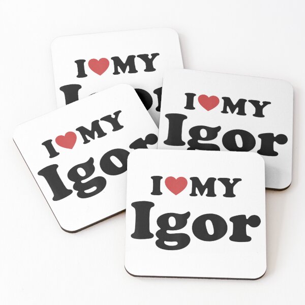 Item preview, I Love My Igor Romantic Heart Matching Couple Retro Valentine Gift designed and sold by KrystinaGiGi.