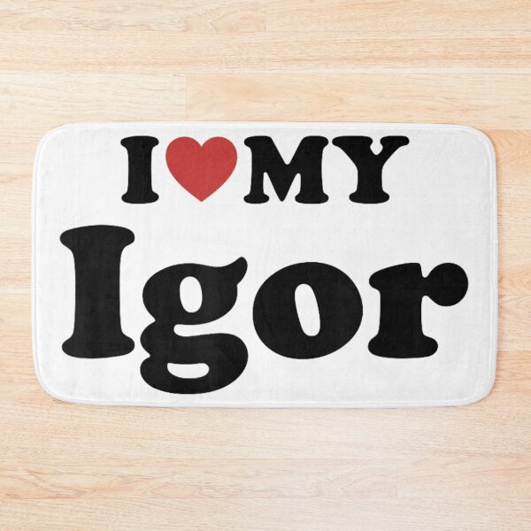 Item preview, I Love My Igor Romantic Heart Matching Couple Retro Valentine Gift designed and sold by KrystinaGiGi.