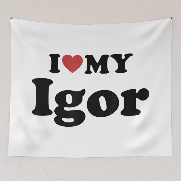 Item preview, I Love My Igor Romantic Heart Matching Couple Retro Valentine Gift designed and sold by KrystinaGiGi.