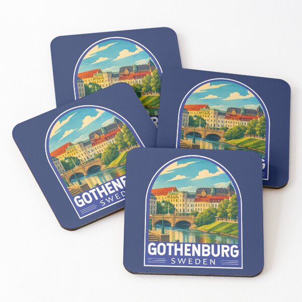Item preview, Gothenburg Sweden Travel Art Emblem designed and sold by KrisSidDesigns.