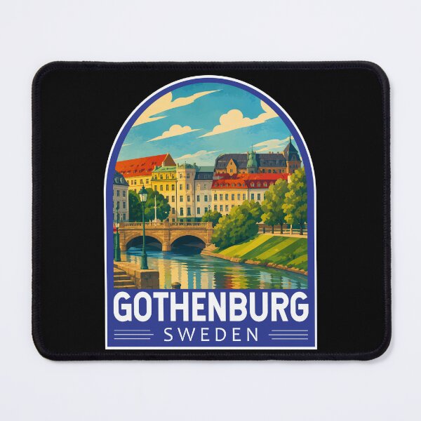 Item preview, Gothenburg Sweden Travel Art Emblem designed and sold by KrisSidDesigns.