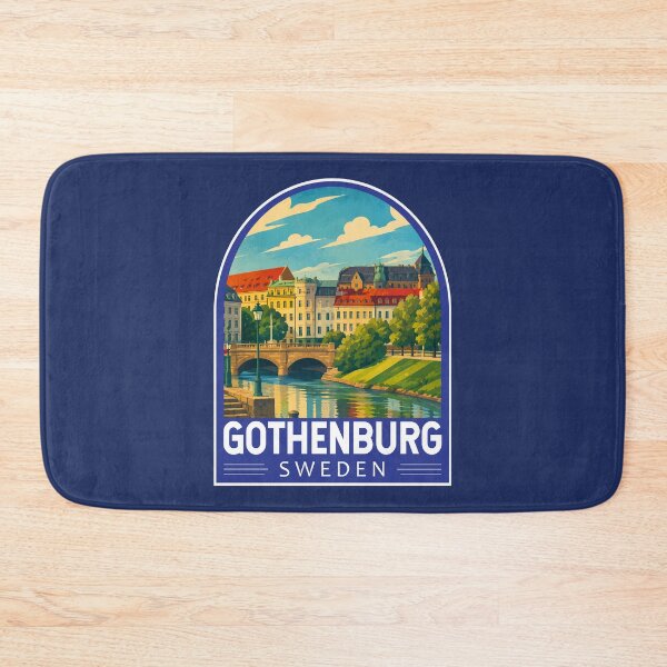 Item preview, Gothenburg Sweden Travel Art Emblem designed and sold by KrisSidDesigns.