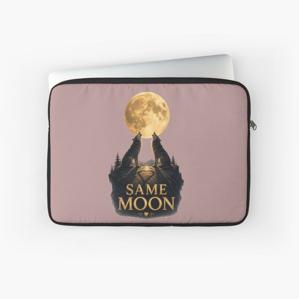 Item preview, Same Moon, Romantic Wolf Moon Design, Mystical Love Aesthetic Art designed and sold by JagrDesigns.