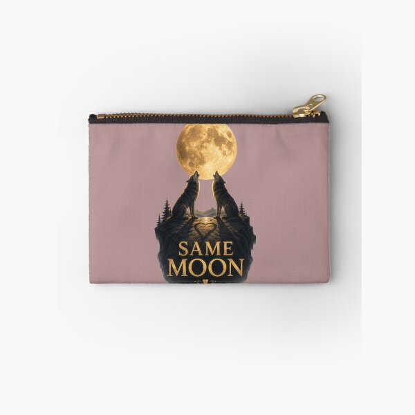 Item preview, Same Moon, Romantic Wolf Moon Design, Mystical Love Aesthetic Art designed and sold by JagrDesigns.