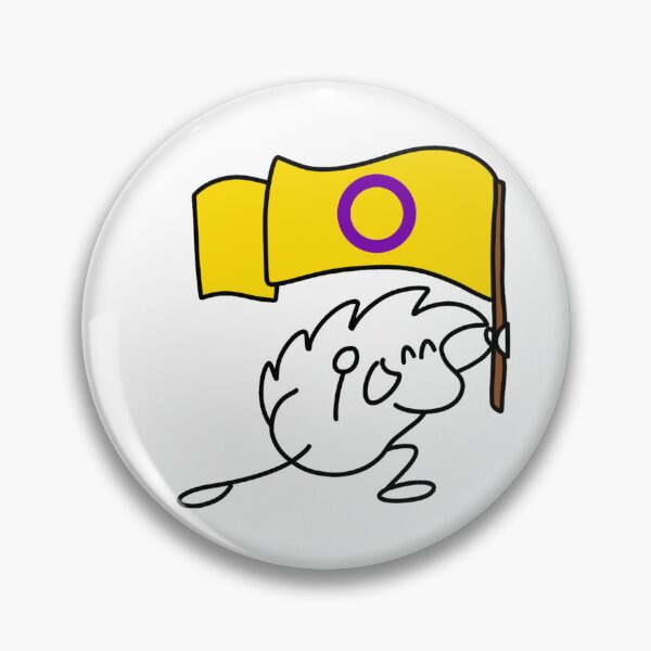 Item preview, Terrisson brandishes the intersex flag designed and sold by LUniqueTef.