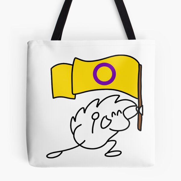 Item preview, Terrisson brandishes the intersex flag designed and sold by LUniqueTef.