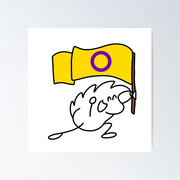 Item preview, Terrisson brandishes the intersex flag designed and sold by LUniqueTef.