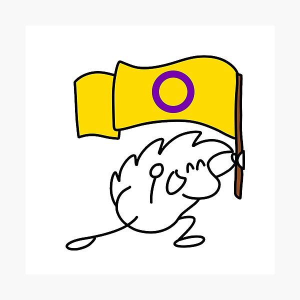Item preview, Terrisson brandishes the intersex flag designed and sold by LUniqueTef.