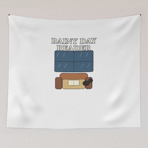 Item preview, Rainy Day Reader — Cozy Book Lover Reading Design designed and sold by Cozy Oddities Studio.