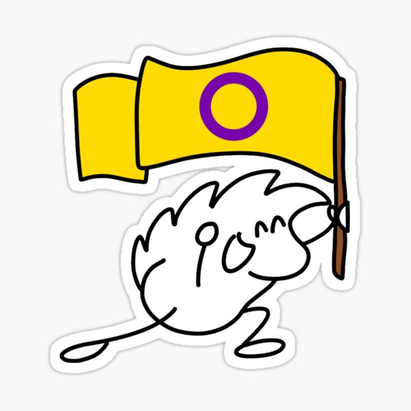 Item preview, Terrisson brandishes the intersex flag designed and sold by LUniqueTef.