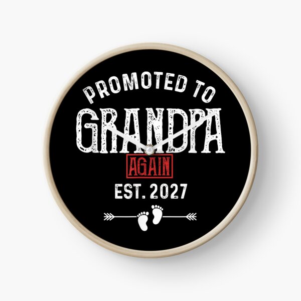 Item preview, Promoted To Grandpa Again Est 2027 New Baby Announcement Gift designed and sold by KrystinaGiGi.
