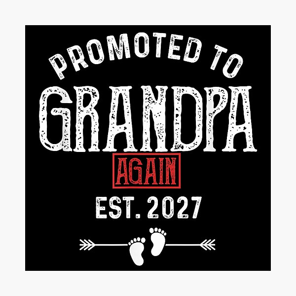 Item preview, Promoted To Grandpa Again Est 2027 New Baby Announcement Gift designed and sold by KrystinaGiGi.