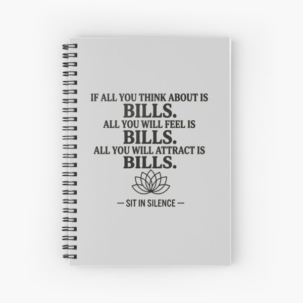 Item preview, Bills Focus Mindset Stoic Abundance Quote designed and sold by SitInSilence24.