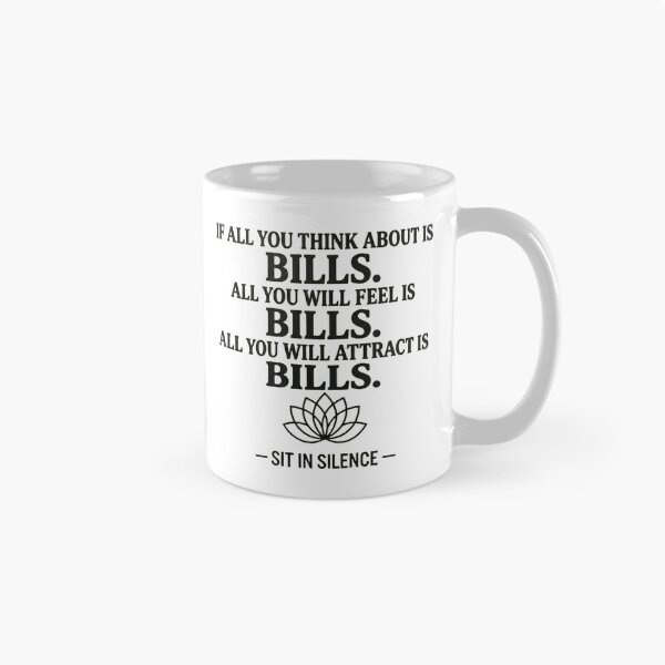 Item preview, Bills Focus Mindset Stoic Abundance Quote designed and sold by SitInSilence24.