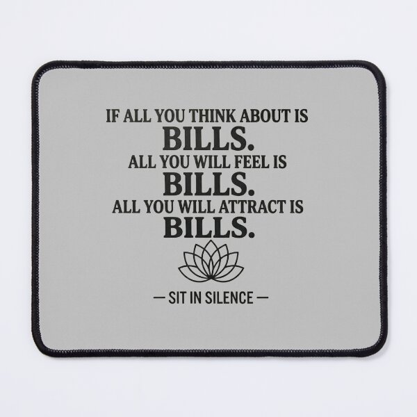Item preview, Bills Focus Mindset Stoic Abundance Quote designed and sold by SitInSilence24.