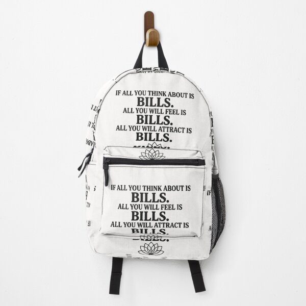Item preview, Bills Focus Mindset Stoic Abundance Quote designed and sold by SitInSilence24.