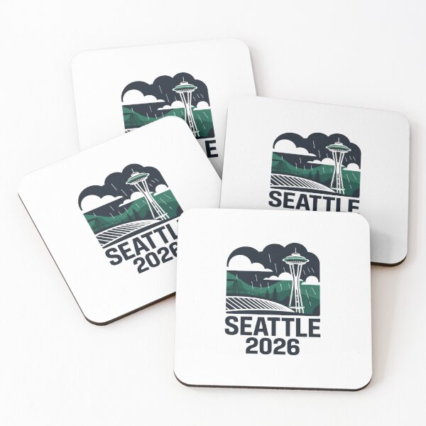 Item preview, Seattle 2026  Space Needle Stadium Skyline T-Shirt V19 designed and sold by DarylWelsh2024.
