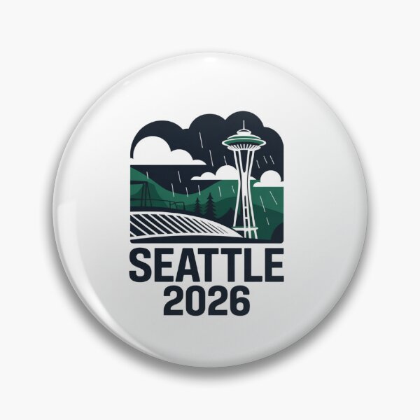 Item preview, Seattle 2026  Space Needle Stadium Skyline T-Shirt V19 designed and sold by DarylWelsh2024.