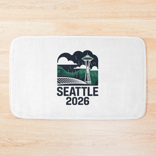 Item preview, Seattle 2026  Space Needle Stadium Skyline T-Shirt V19 designed and sold by DarylWelsh2024.